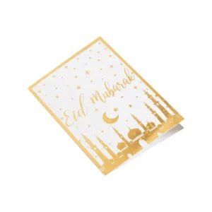 Gold Stamped Eid Greeting Cards